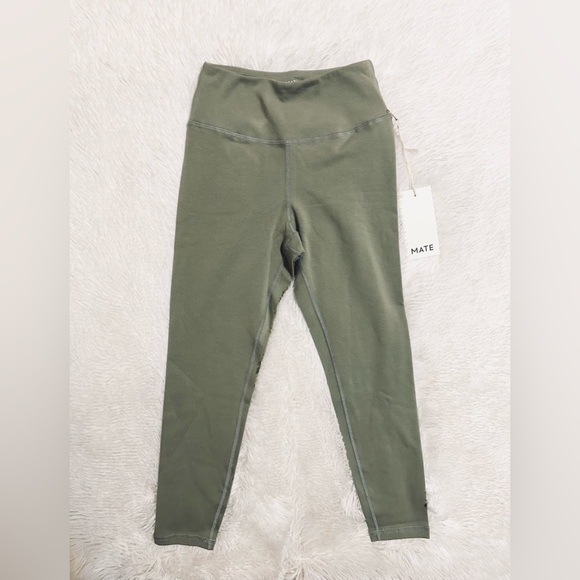 MATE The Label Organic Stretch Midi Leggings - Sage - Picture 7 of 13